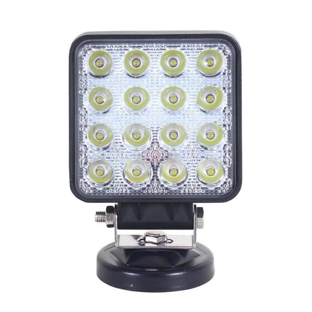 Proiector lucru 110x110, 16 LED-uri, 10-30V, 48W, 3400lm, flood, TT.13208