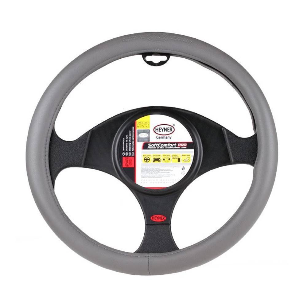 Husa volan 37 - 39cm imitatie piele perforata, gri SoftComfort 603.20 Heyner