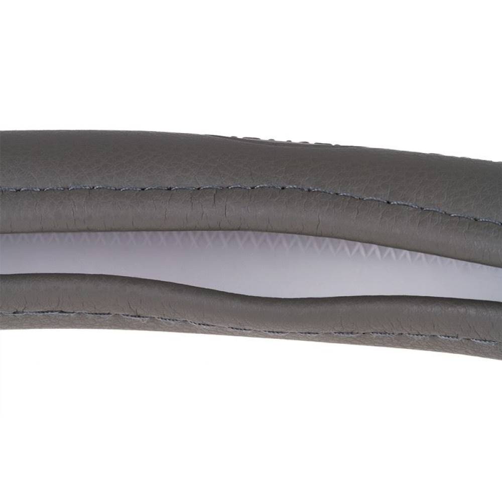 Husa volan 37 - 39cm imitatie piele perforata, gri SoftComfort 603.20 Heyner