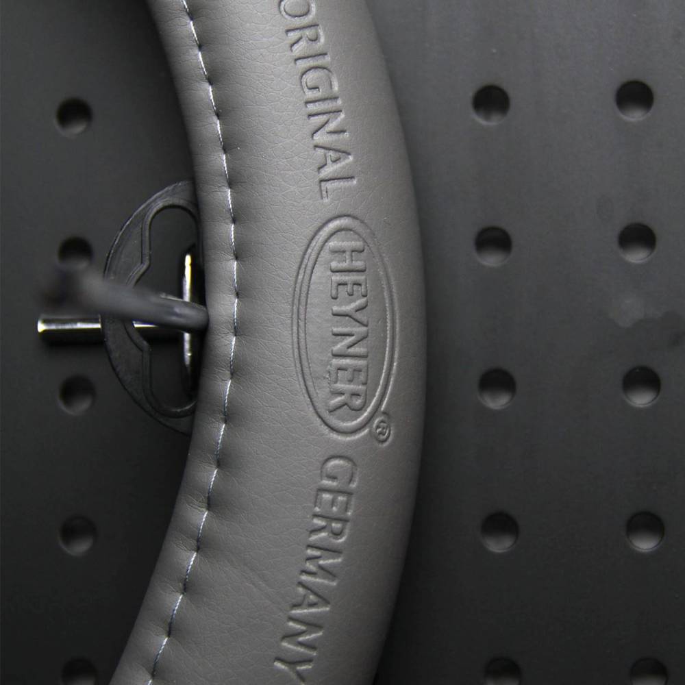 Husa volan 37 - 39cm imitatie piele perforata, gri SoftComfort 603.20 Heyner