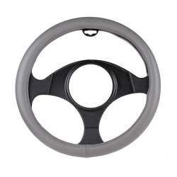 Husa volan 37 - 39cm imitatie piele perforata, gri SoftComfort 603.20 Heyner