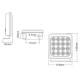 Lampa spate 115x140, 1 functie, ceata, LED, lumina rosie, SD6001-1