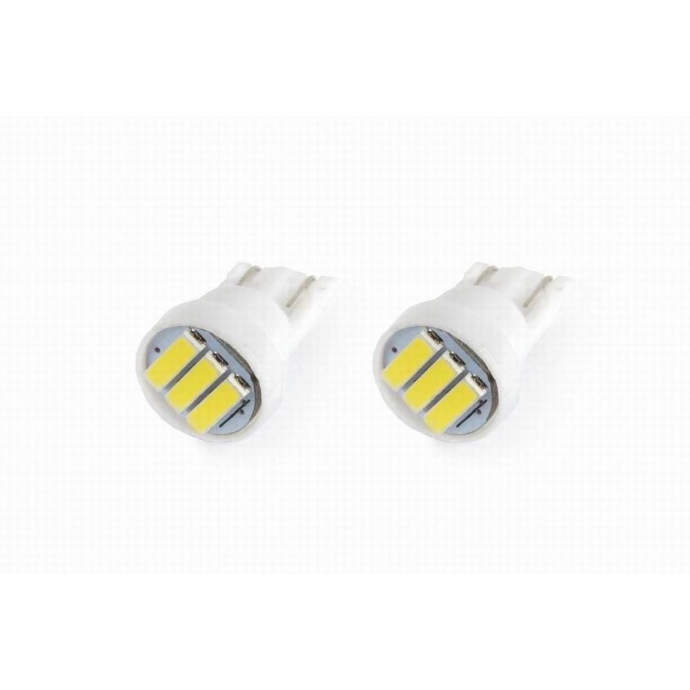 Set 2 becuri T10, 3 LED-uri SMD7020, 12V, W5W, 01096 Amio