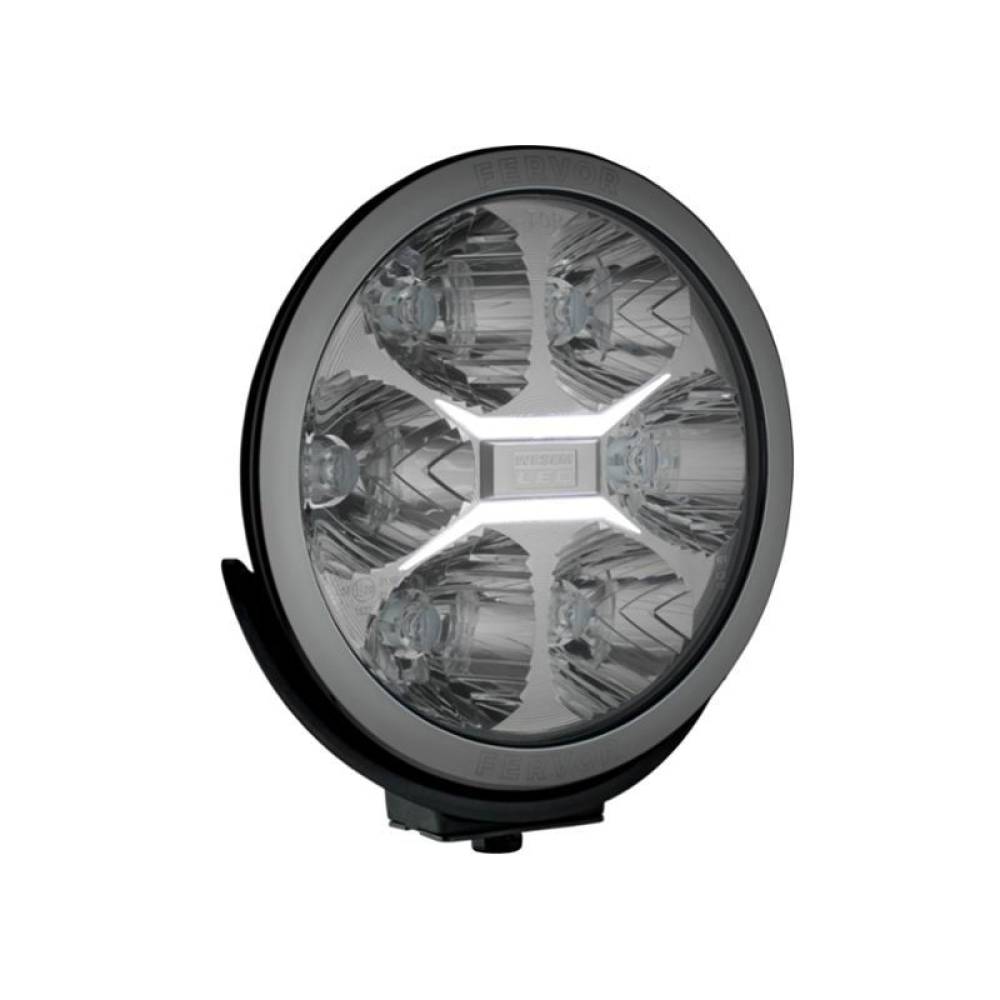 Proiector faza lunga fi220, cu LED, cu pozitie si aparatoare,  LC25, striat, Silver Edition, FERVOR 220 LUM1. 50850 Wesem, 2400lm, 27w, 12-24v, camioane, tir, offroad, 4x4