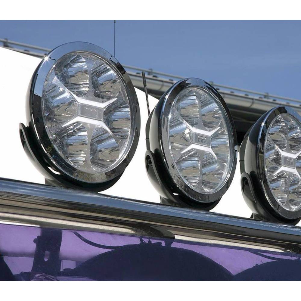Proiector faza lunga fi220, cu LED, cu pozitie si aparatoare,  LC25, striat, Silver Edition, FERVOR 220 LUM1. 50850 Wesem, 2400lm, 27w, 12-24v, camioane, tir, offroad, 4x4