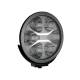 Proiector faza lunga fi180, cu LED, cu pozitie si aparatoare, sticla clara, LC25, Silver Edition, FERVOR 180 LUM2. 51200 Wesem