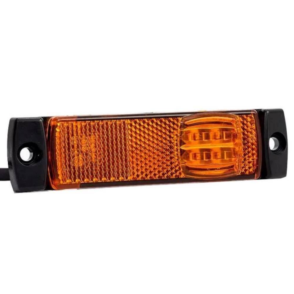 Lampa gabarit 100x32, LED, galbena, cu suport cu 2 urechi, 12-36V, FT-018/z Fristom Lampa gabarit 100x32, LED, galbena, cu suport cu 2 urechi, 12-36V, FT-018/z Fristom