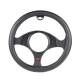 Husa volan 37 - 39cm imitatie piele perforata, neagra SoftComfort 603.10 Heyner