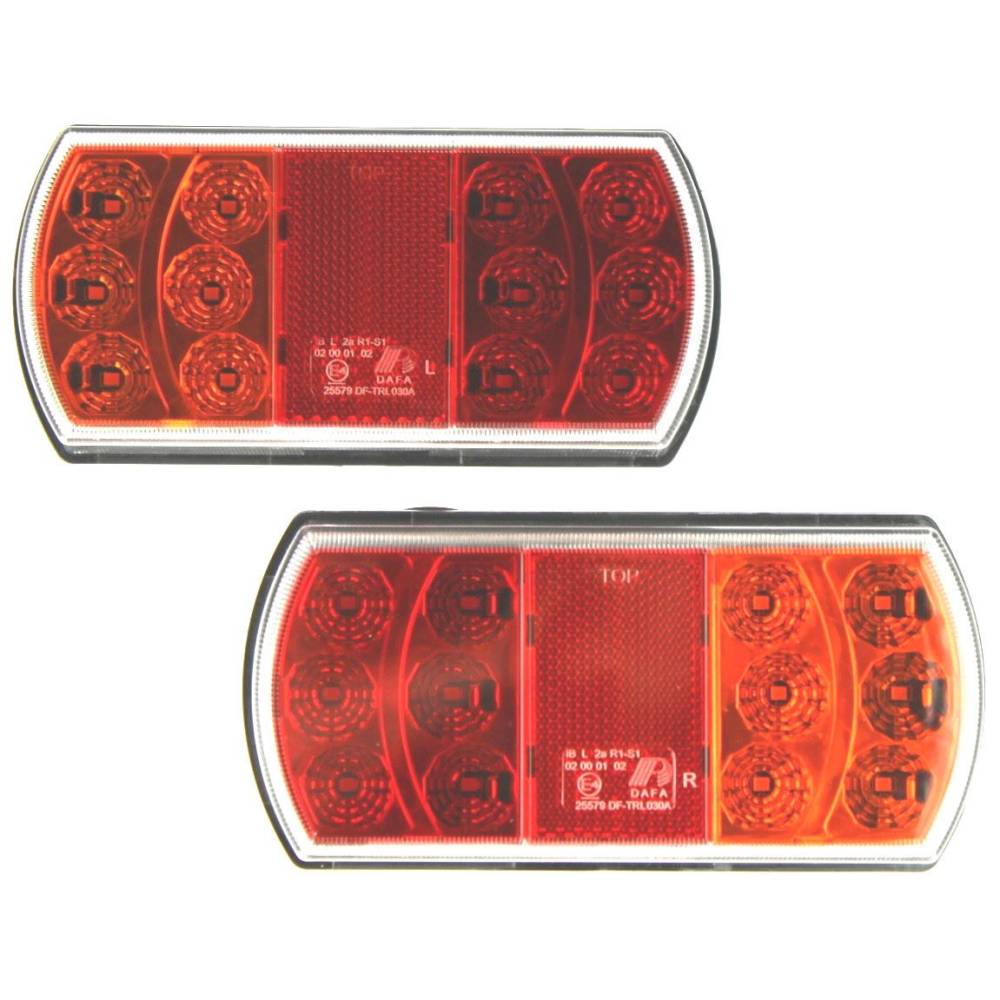 Lampa spate 165x80, 5 functii, iluminare numar, LED, dreapta, 12-24V, TR-L-030 Dafa Lampa spate 165x80, 5 functii, iluminare numar, LED, dreapta, 12-24V, TR-L-030 Dafa