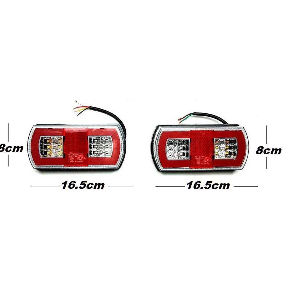 Lampa spate 165x80, 5 functii, iluminare numar, LED Neon, stanga, TRS030 TR-S Dafa