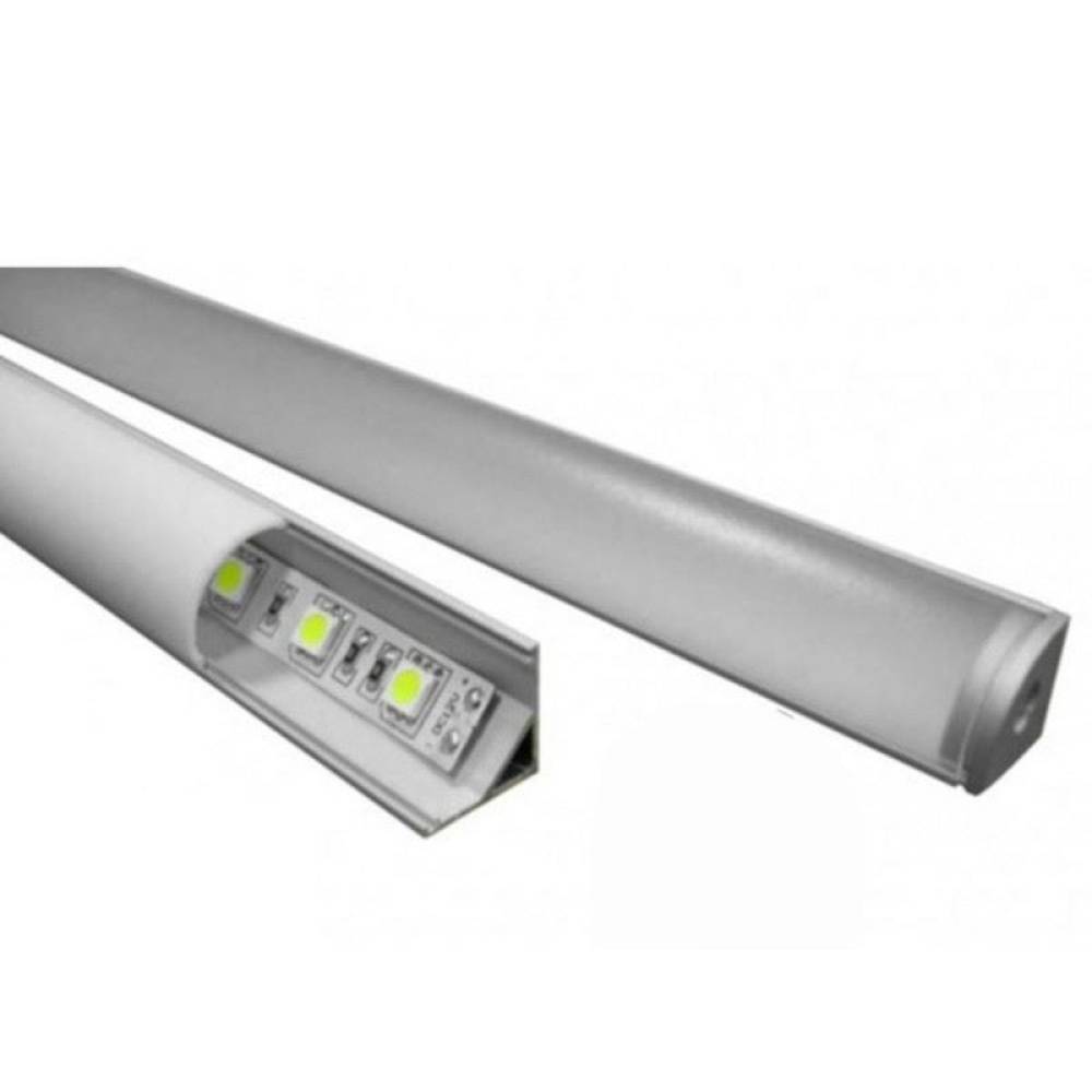 Suport profil aluminiu 1mx56x10mm in colt, fara dispersor, pentru banda LED, GLBZ 41012A1 Suport profil aluminiu 1mx56x10mm in colt, fara dispersor, pentru banda LED, GLBZ 41012A1