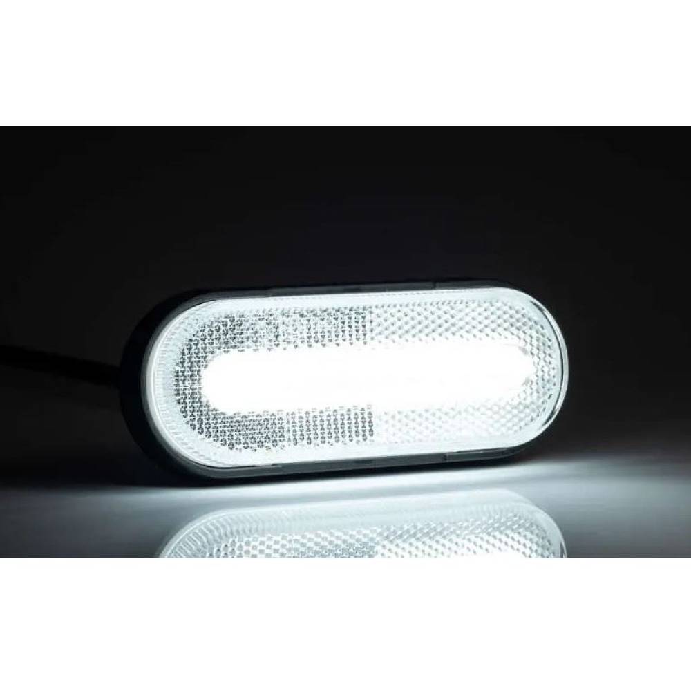 Lampa gabarit 124x51, LED, alba, 12-36V, FT-070-B Fristom