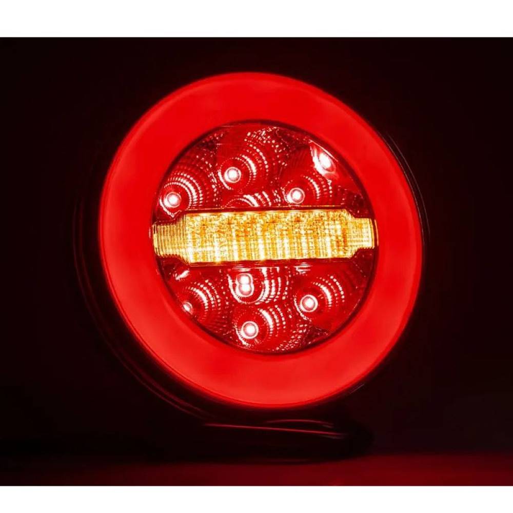 Lampa spate fi140, 3 functii, hamburger, LED neon, cu fire, FT-113 Fristom Lampa spate fi140, 3 functii, hamburger, LED neon, cu fire, FT-113 Fristom