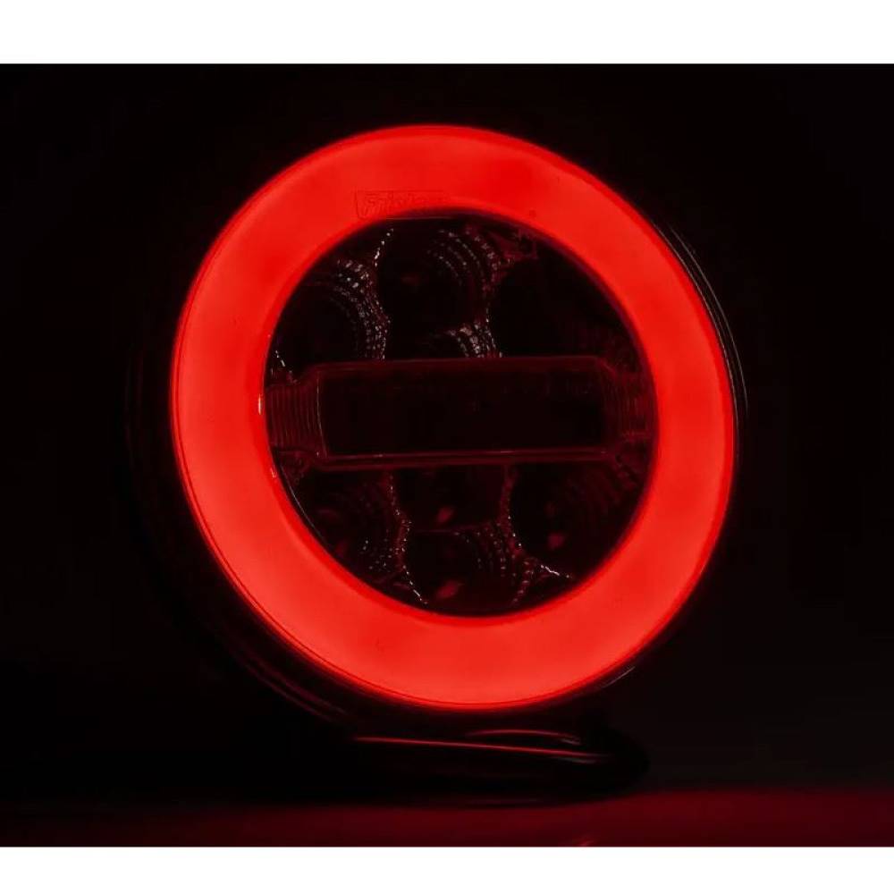 Lampa spate fi140, 3 functii, hamburger, LED neon, cu fire, FT-113 Fristom Lampa spate fi140, 3 functii, hamburger, LED neon, cu fire, FT-113 Fristom