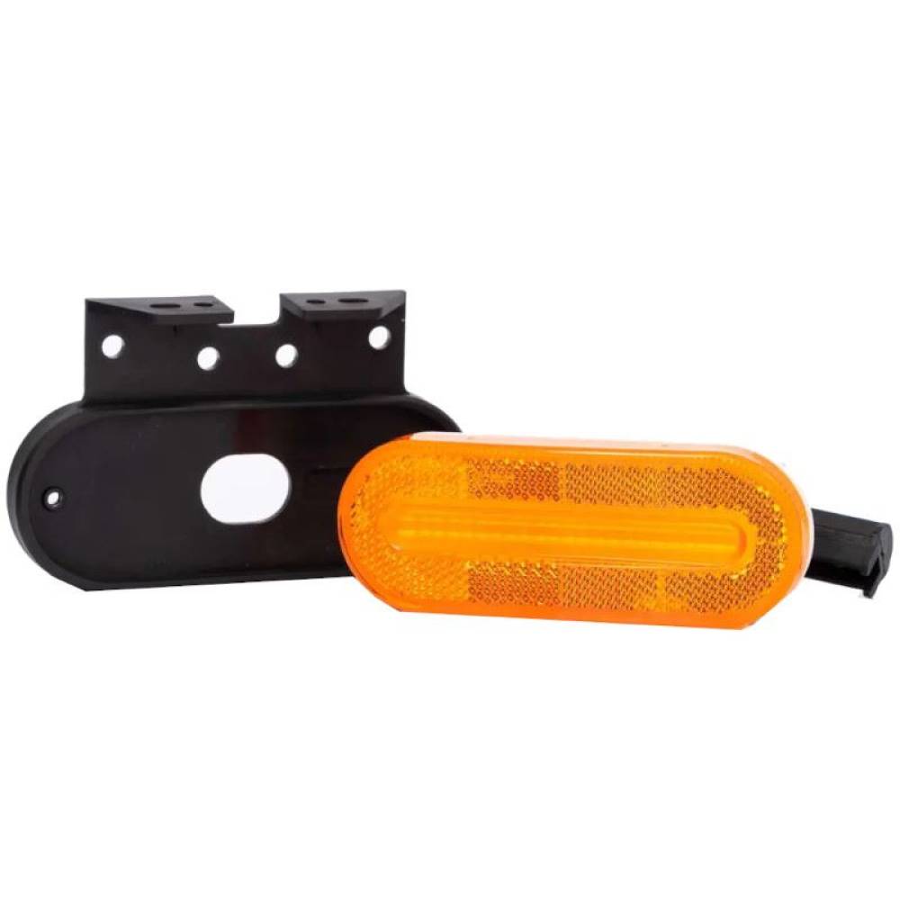 Lampa gabarit 124x51, LED, galbena, cu suport, 12-36V, FT-070-Z+K Fristom