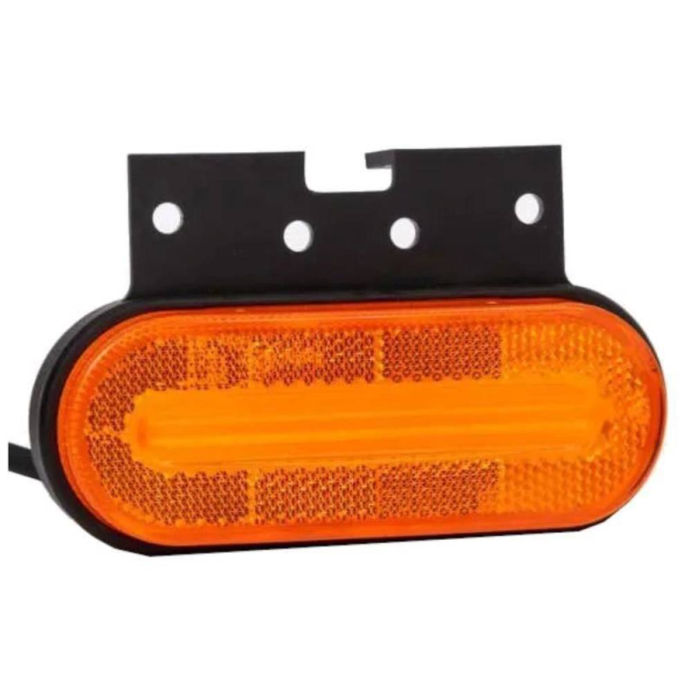 Lampa gabarit 124x51, LED, galbena, cu suport, 12-36V, FT-070-Z+K Fristom