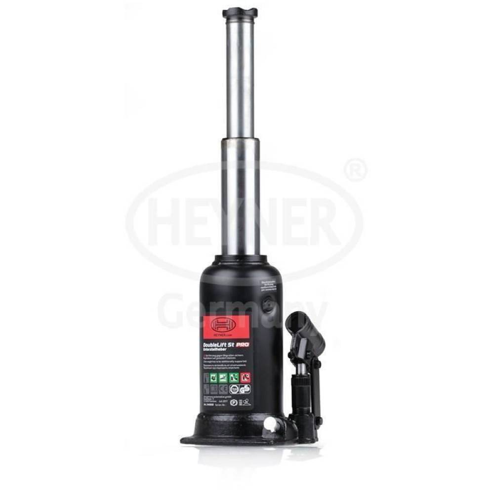 Cric hidraulic piston dublu 5T, DoubleLift PRO Crom Heyner 346.05