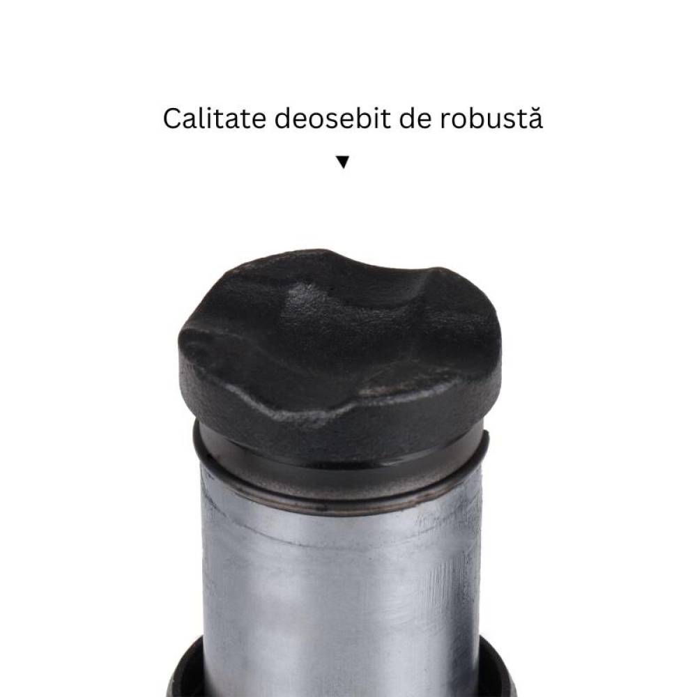 Cric hidraulic piston dublu 10T plat, DoubleLift 346.11 Heyner