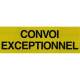 Placa reflectorizanta CONVOI EXCEPTIONEL 1200x400x2.5mm, 7025 Reflex