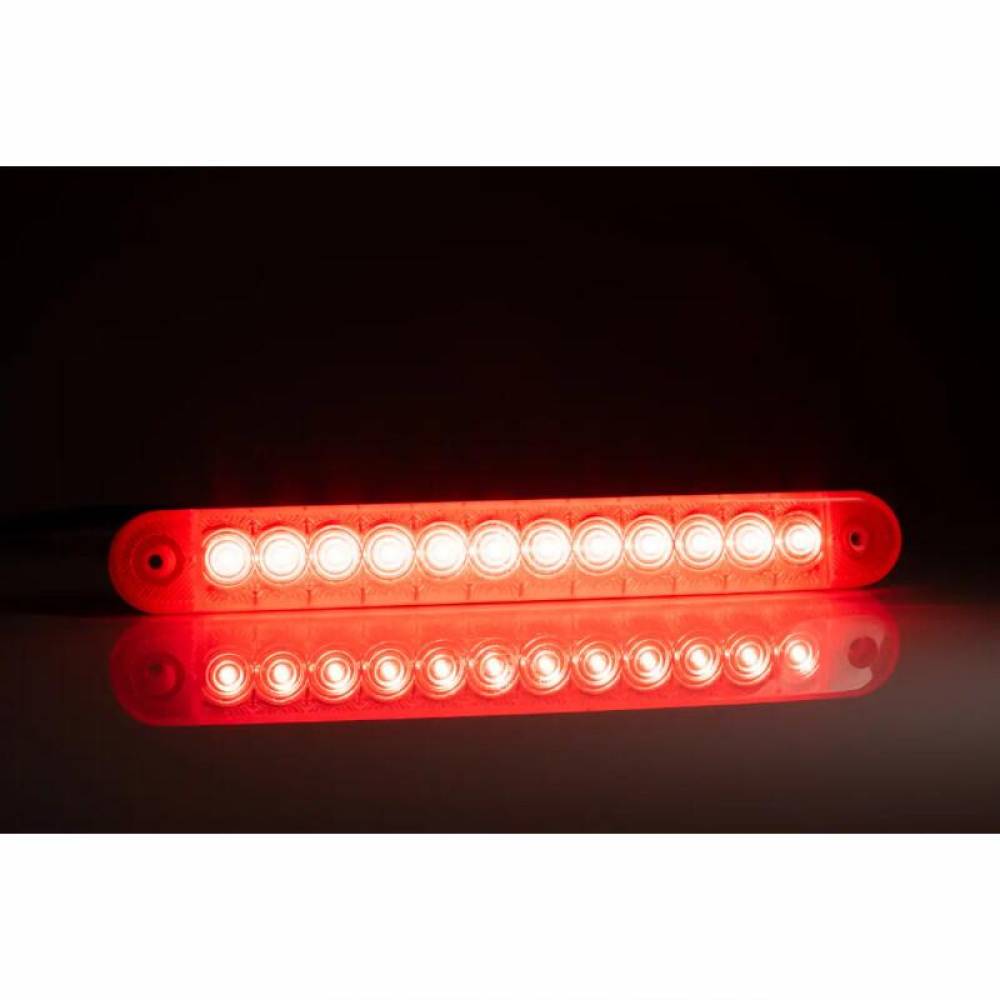 Lampa gabarit 225x28, LED, rosie, autoadeziva, 12-36V, FT-195C Fristom