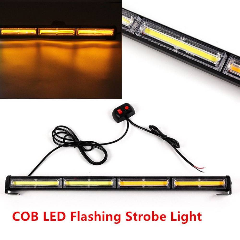 Proiector stroboscopic LED galben 12-24V 823-4COB HLUC