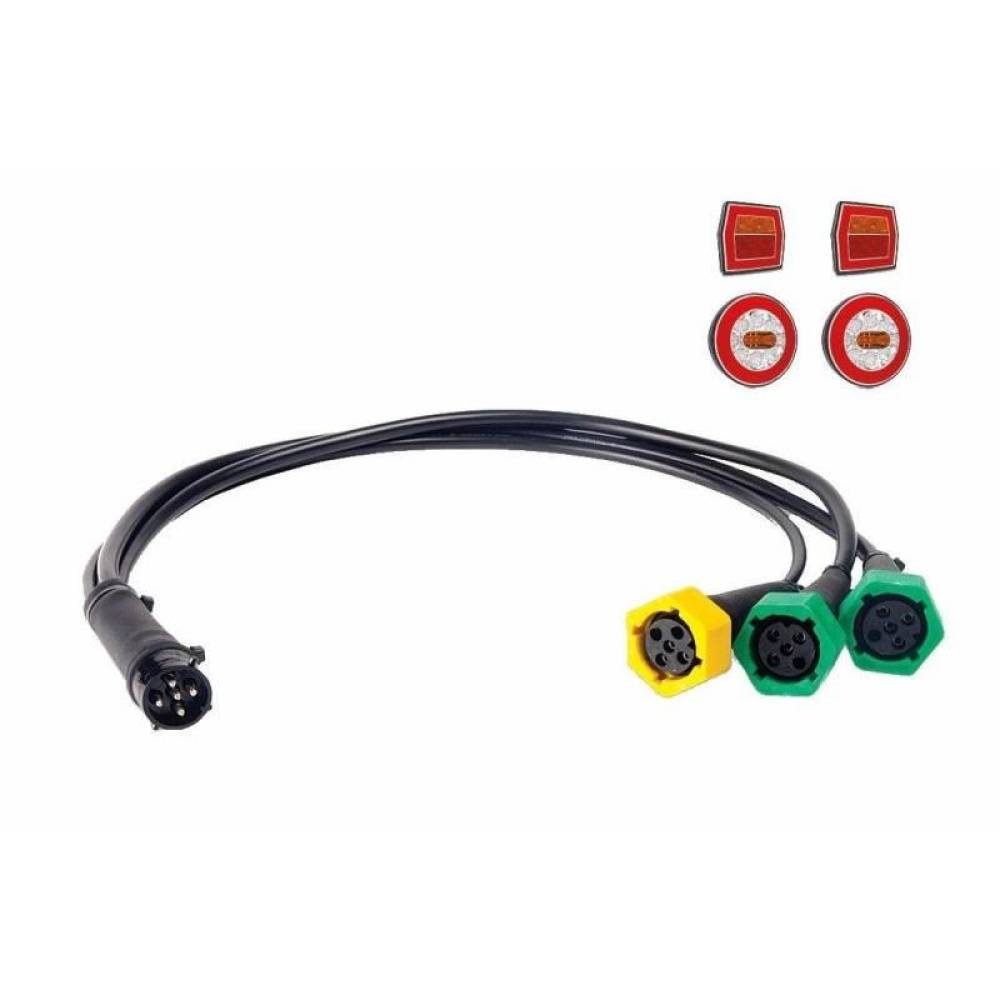 Mufe conector lampa 5 pini, cablu 1 fisa si 3 prize XXI 2 BAJ-005-005 Fristom Mufe conector lampa 5 pini, cablu 1 fisa si 3 prize XXI 2 BAJ-005-005 Fristom