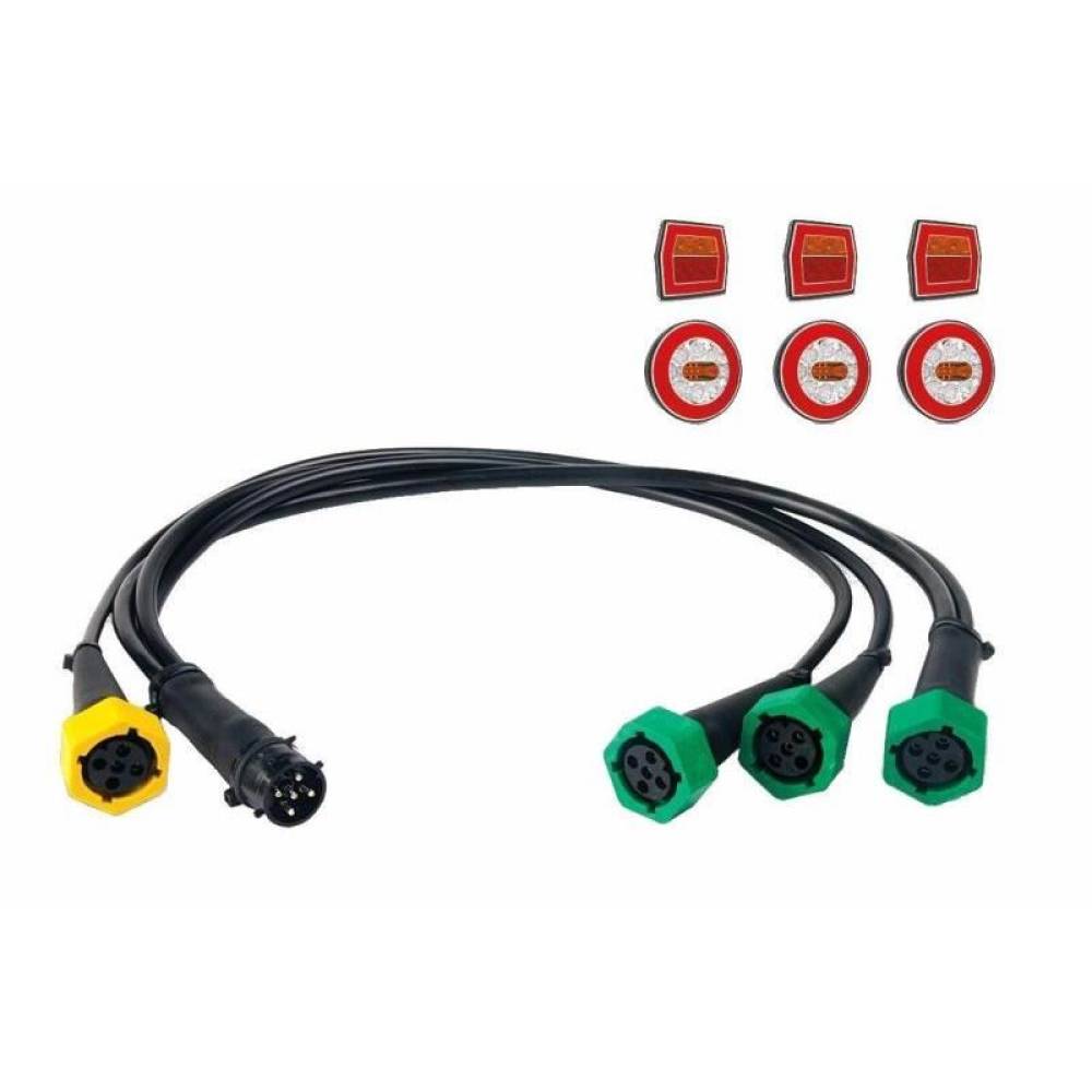 Mufe conector lampa 5 pini, cablu 1 fisa si 4 prize XXI 3 BAJ-005-005 Fristom Mufe conector lampa 5 pini, cablu 1 fisa si 4 prize XXI 3 BAJ-005-005 Fristom