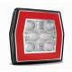 Lampa mers inapoi 2 suruburi, 99.6x93, LED, dispersor incolor, FT-124 Fristom