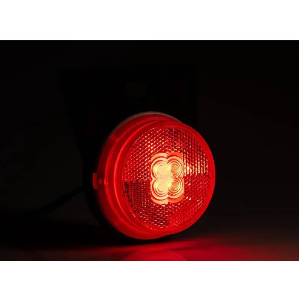 Lampa gabarit fi80, LED, rosie, dreapta, 12-30V, FT-060 P C+K Fristom