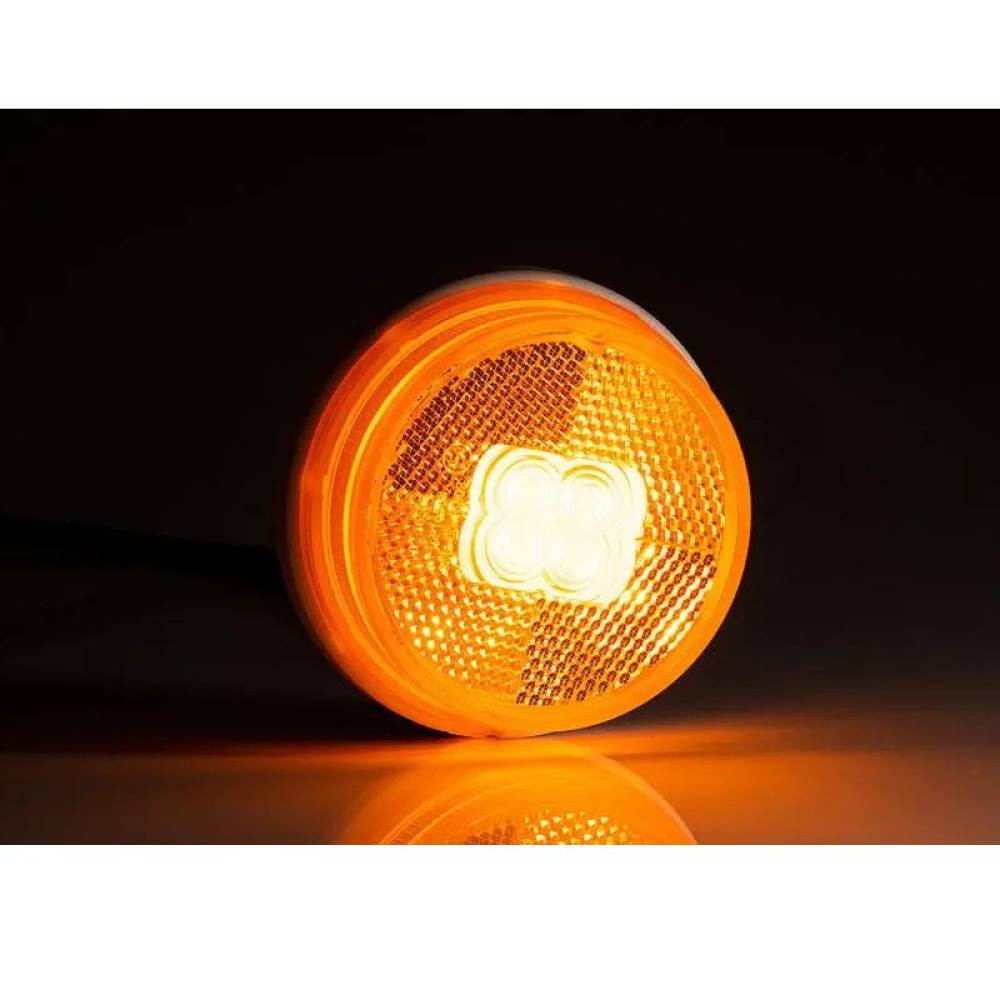 Lampa gabarit fi80, LED, galbena, 12-30V, FT-060 Z+K Fristom
