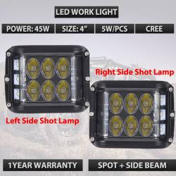 Set proiector lucru 97x83, LED, 9-30V, 2800lm, Cube L0061