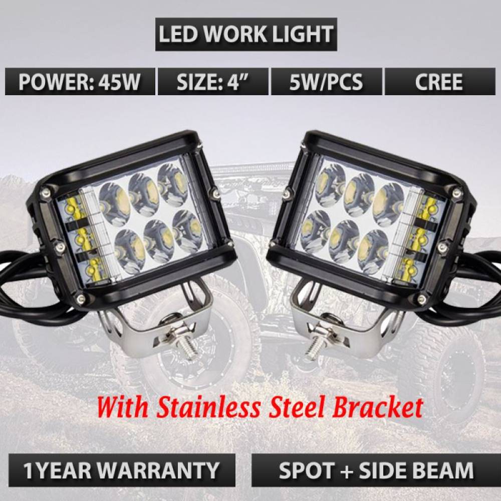 Set proiector lucru 97x83, LED, 9-30V, 2800lm, Cube L0061