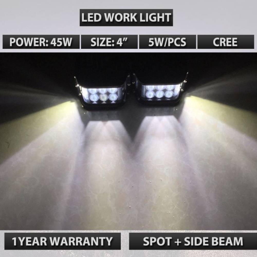 Set proiector lucru 97x83, LED, 9-30V, 2800lm, Cube L0061