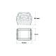 Set proiector lucru 97x83, LED, 9-30V, 2800lm, Cube L0061