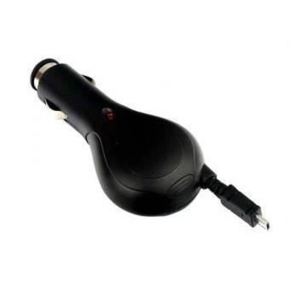Incarcator auto microUSB cu fir retractabil 12/24V 3098 Carmax