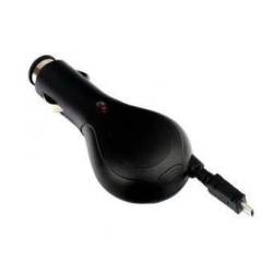 Incarcator auto microUSB cu fir retractabil 12/24V 3098 Carmax