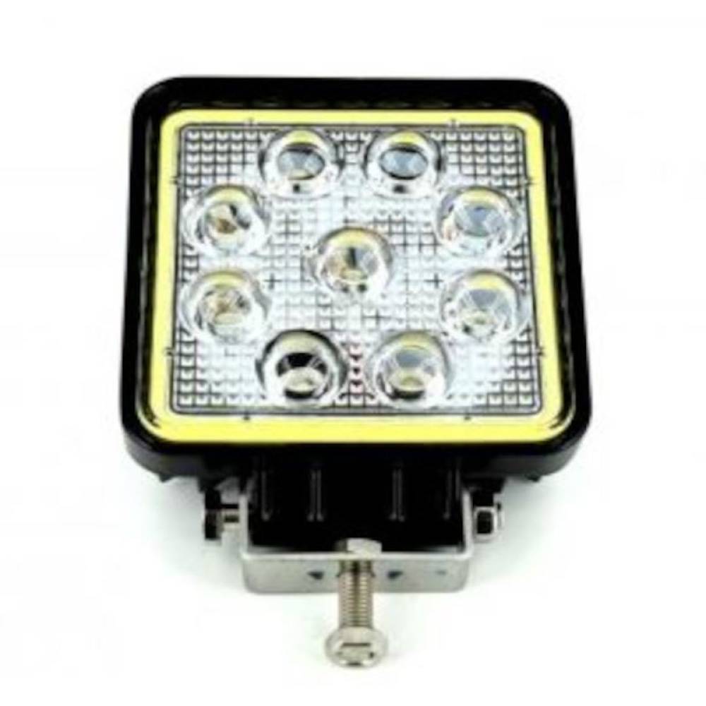Proiector lucru 108x108, LED, 9-30V / 27W, 2200lm, 2 functii, cu pozitie, AngelEye WL27wSq