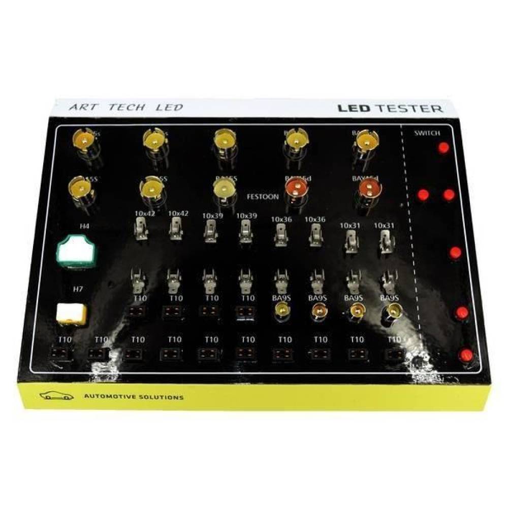 Tester becuri stand, 10 tipuri de dulii, alimentare 220v -> 12v
