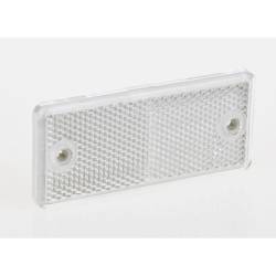 Catadioptru dreptunghiular cu gaura alb 90x40  DOB-034-B Fristom
