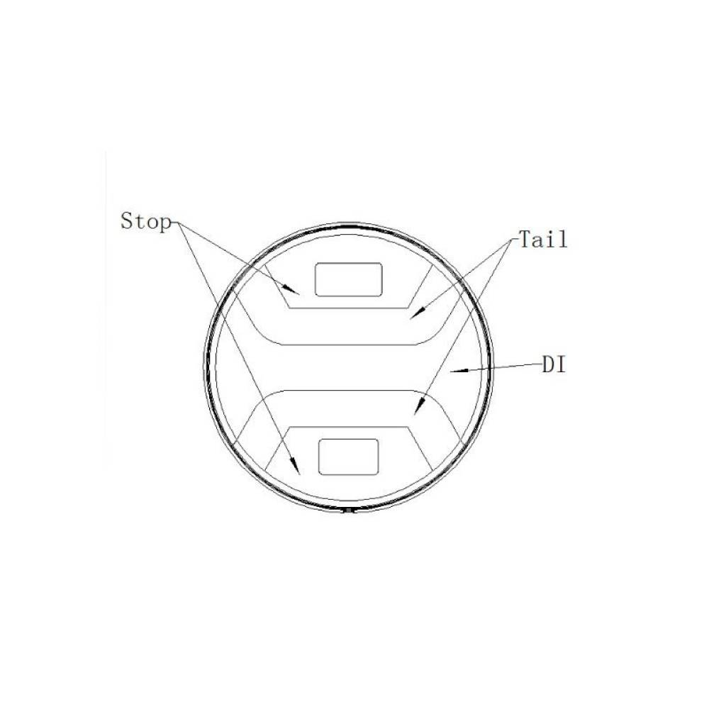 Lampa stop fi122, 3 functii, hamburger, LED, L1837 TruckLed