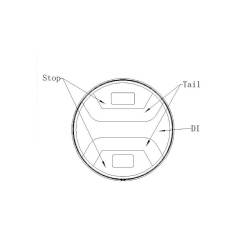 Lampa stop fi122, 3 functii, hamburger, LED, L1837 TruckLed