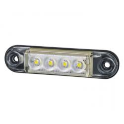 Lampa gabarit 78x22, LED, alba, slim 12-24V, LD2327 Horpol