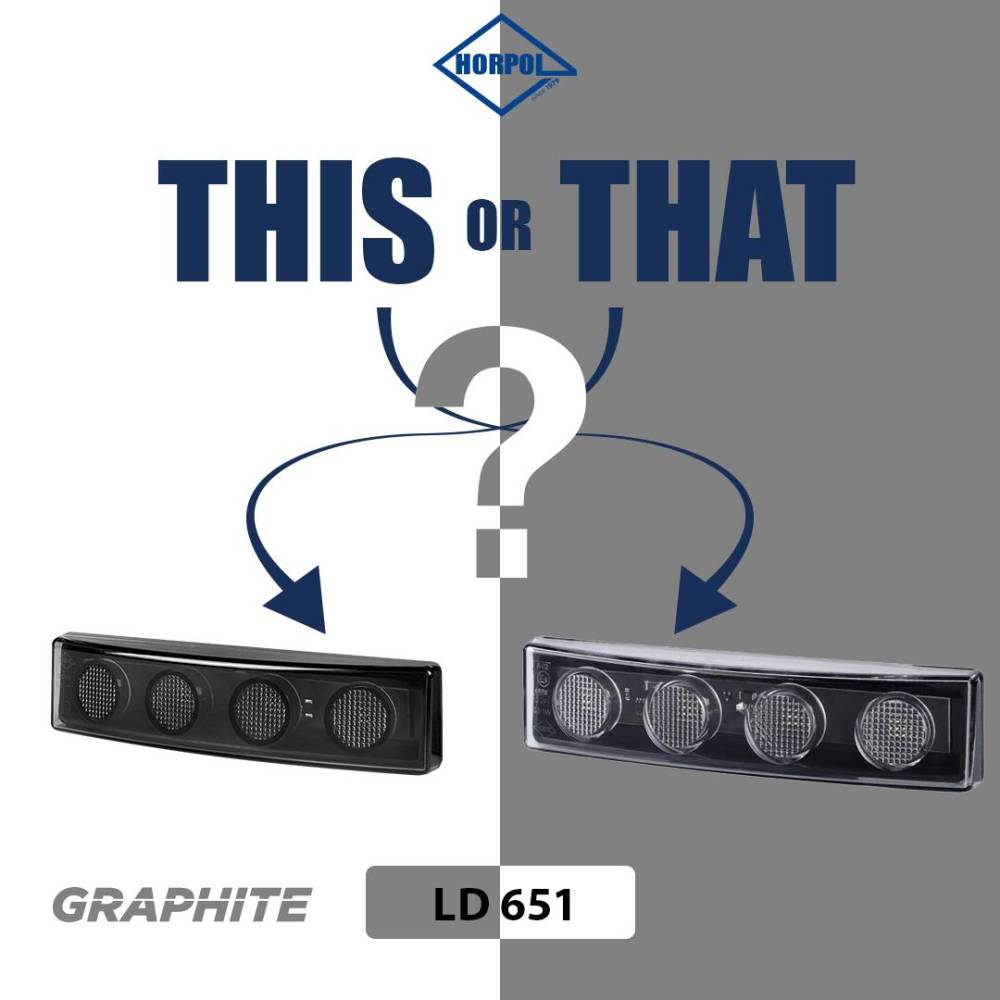 Lampa gabarit 78x22, LED, alba, slim 12-24V, LD2327 Horpol