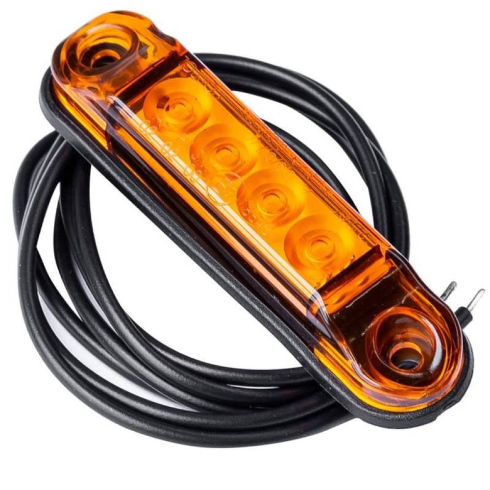Lampa gabarit 78x22, LED, galbena, slim 12-24V, LD2328 Horpol