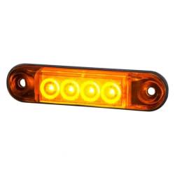 Lampa gabarit 78x22, LED, galbena, slim 12-24V, LD2328 Horpol