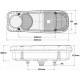 Lampa spate 350x133, Renault Premium / Daf CF-LF, cu mufa, dreapta L2062 Dasteri