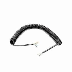 Cablu electric spiralat 2 fire 2x0.75mm2, 8m Horpol