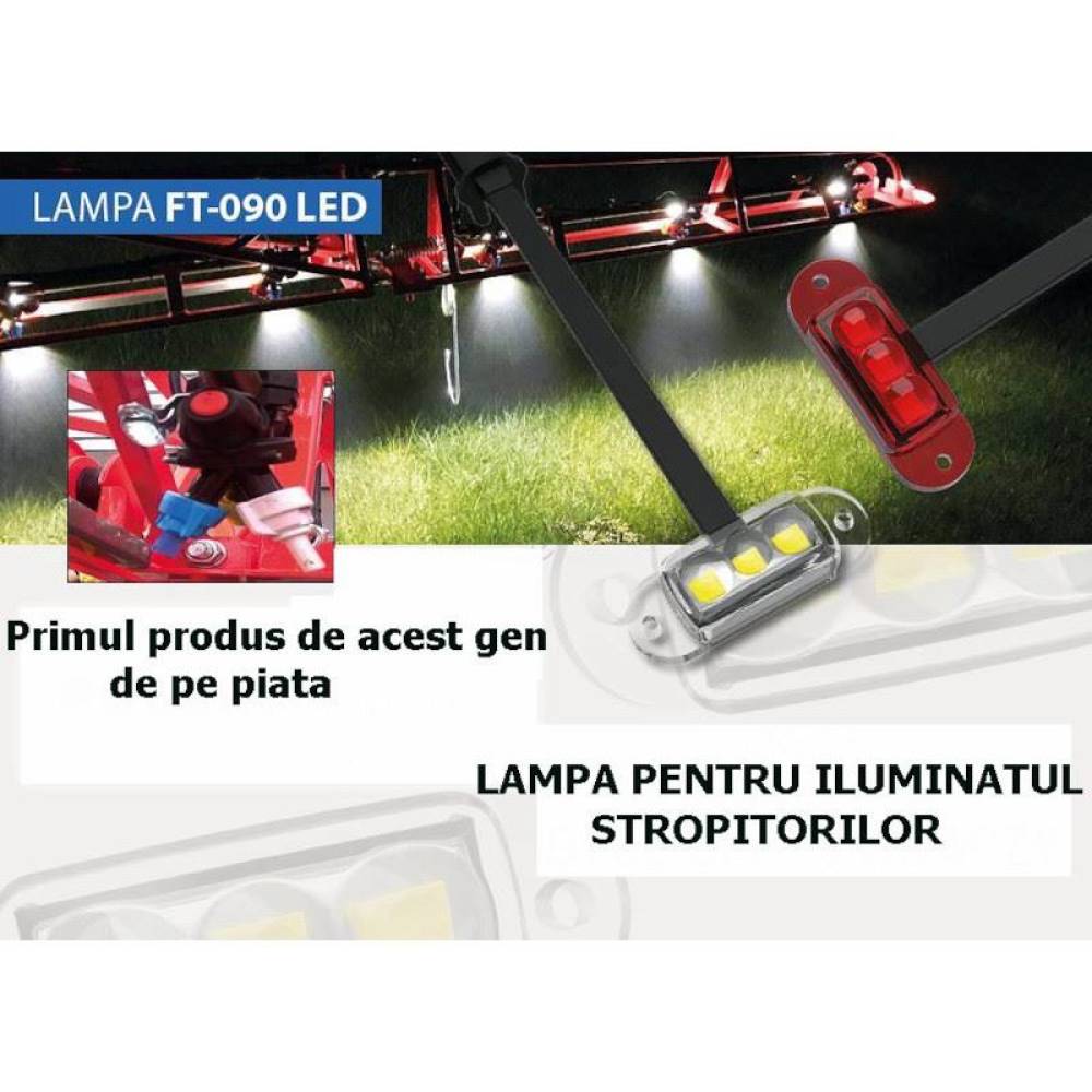 Lampa gabarit 46x15, LED, alba, cu mufa rapida QS150, FT-090B Fristom
