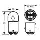 Bec auxiliar 12V/5W R5W BA15d 2 poli, CRT1 RB209 Ring