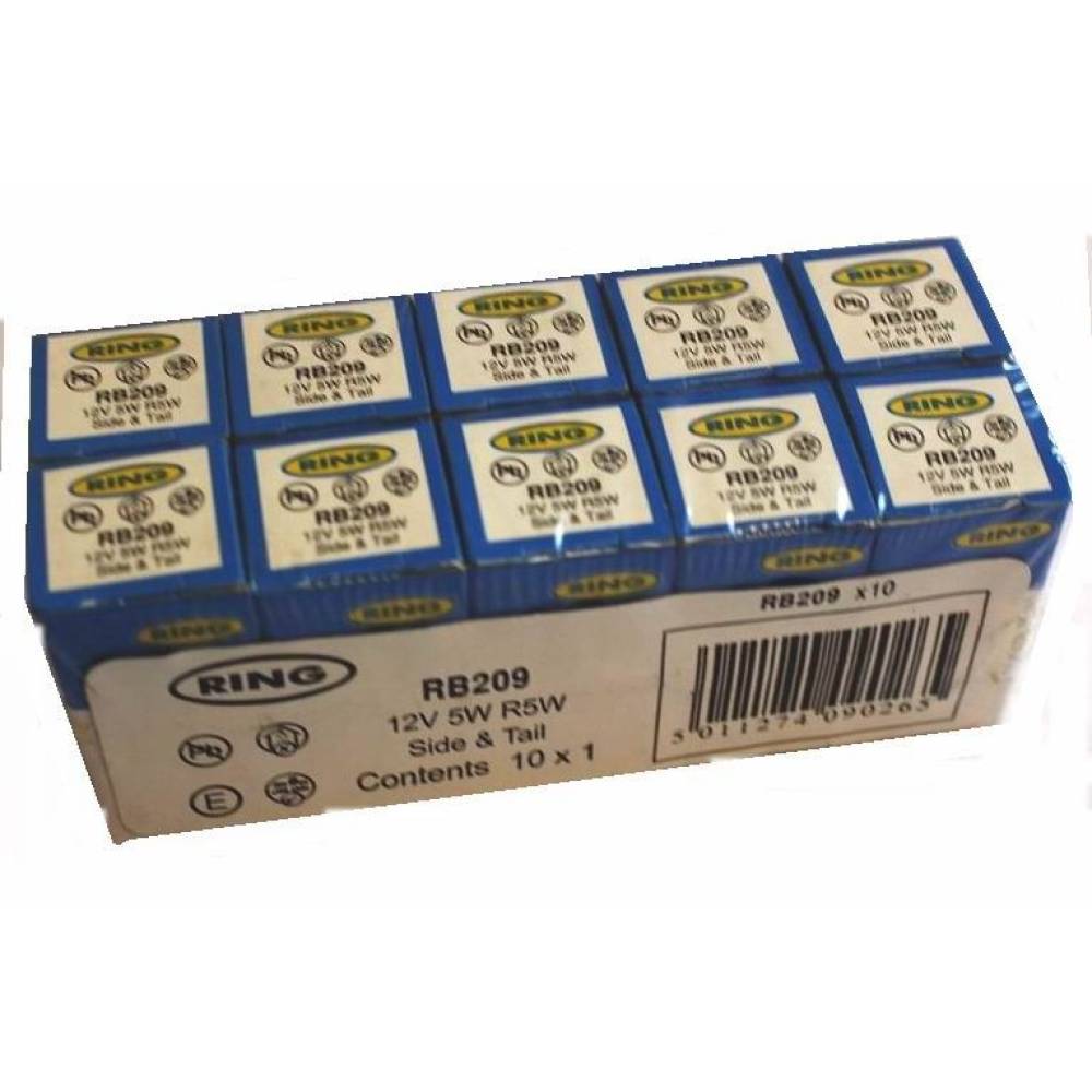 Bec auxiliar 12V/5W R5W BA15d 2 poli, CRT1 RB209 Ring